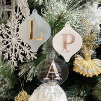Ornament - Luxe Initials (Droplet)