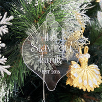 Ornament - Our Family (Personalised)