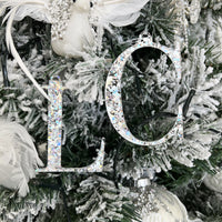 Ornament - Letter (Glitter)