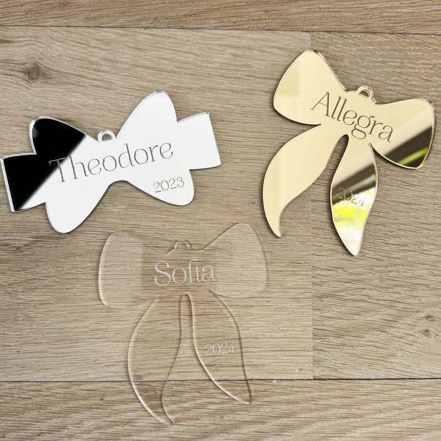 Ornament - Bow (Personalised)