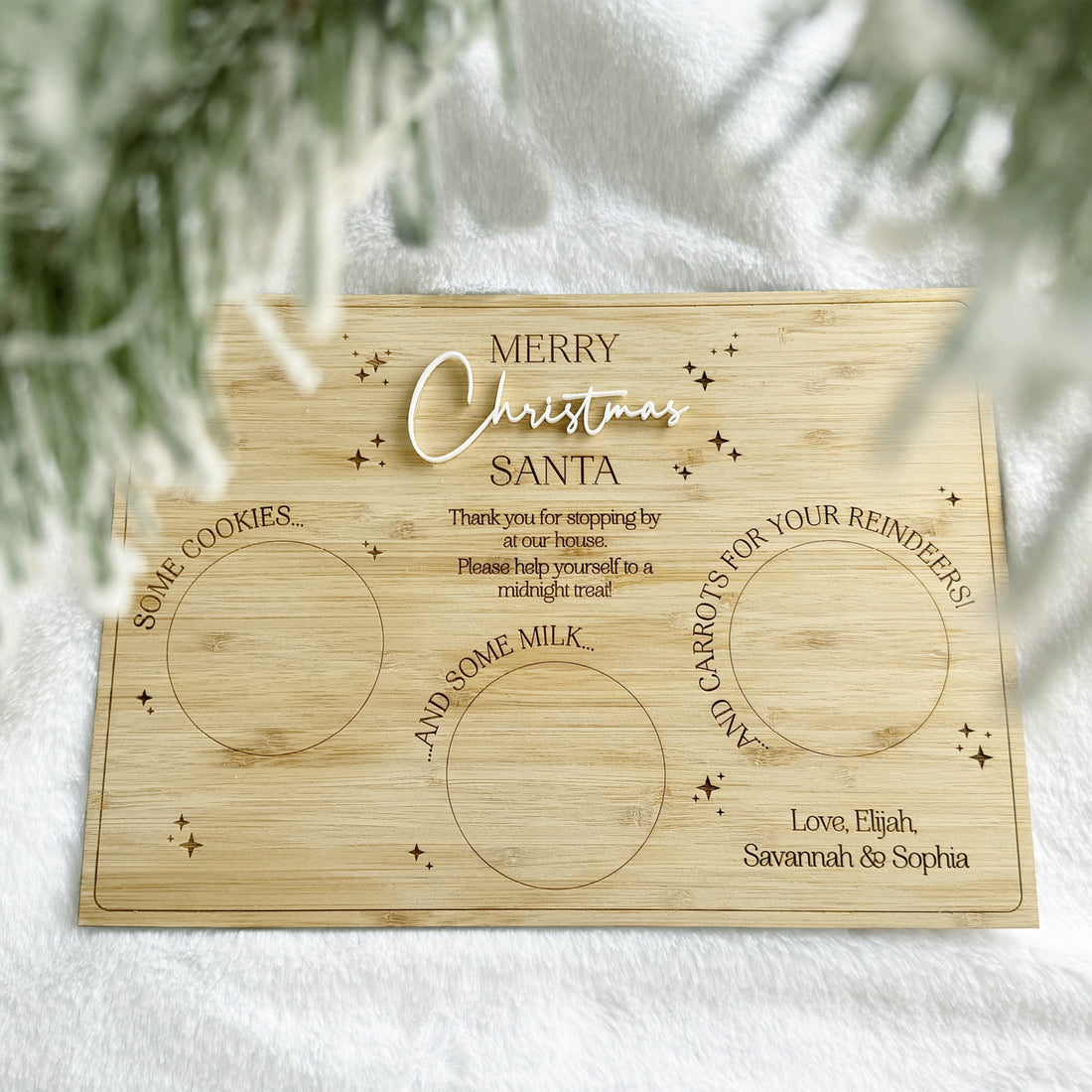 Christmas Santa Cookie Tray