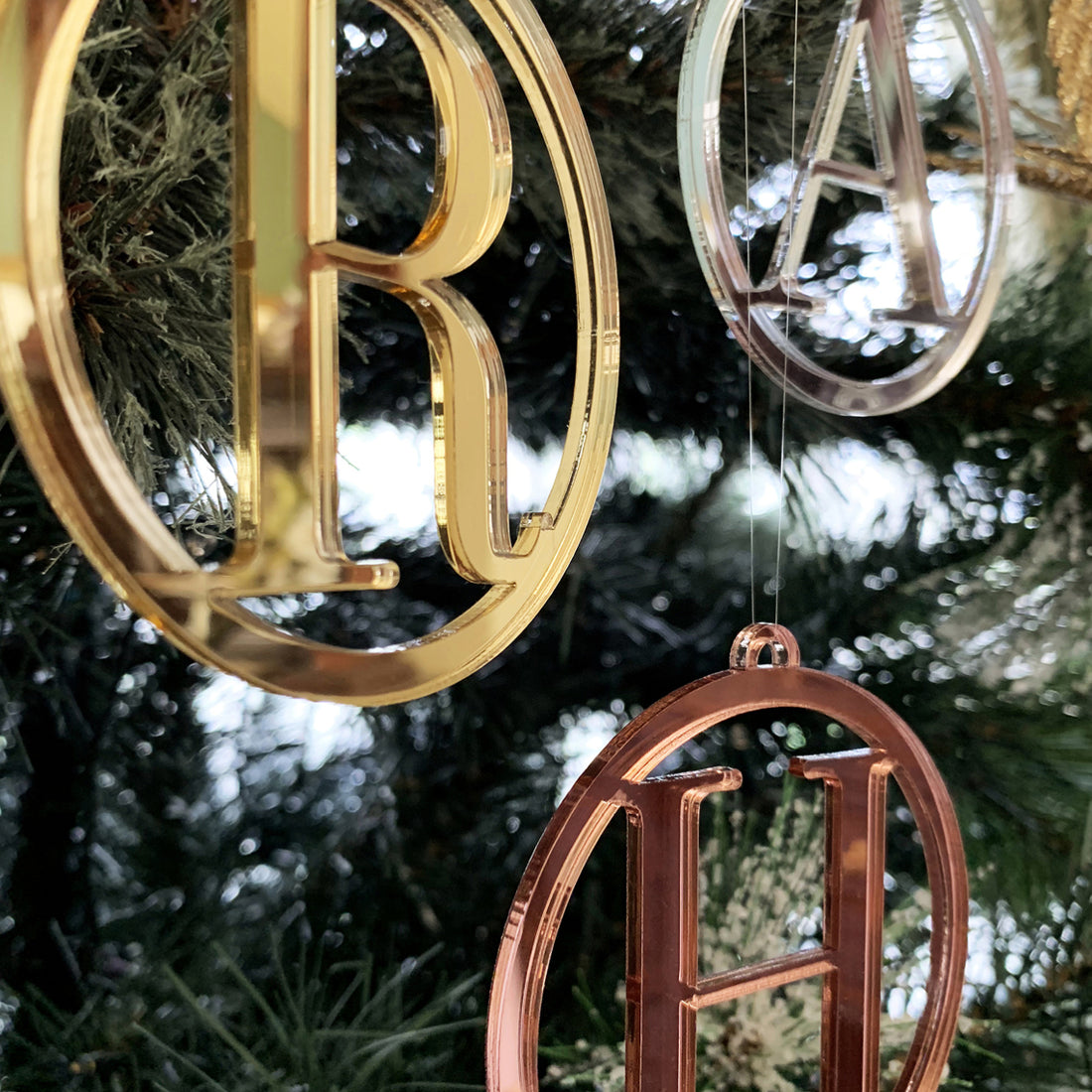 Ornament - Initials (Mirror)