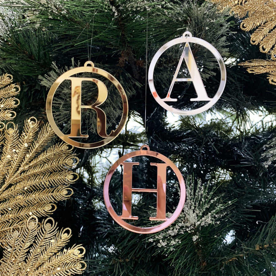 Ornament - Initials (Mirror)
