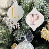 Ornament - Luxe Initials (Droplet)