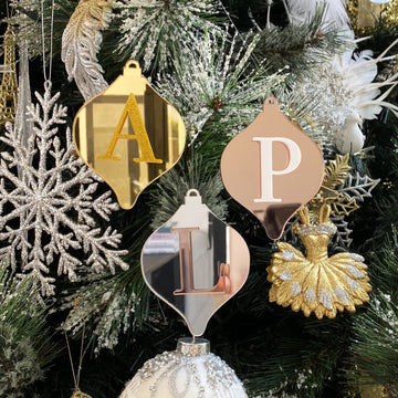 Ornament - Luxe Initials v2 (Droplet)