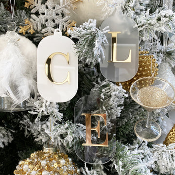 Ornament - Luxe Initials (Oval)