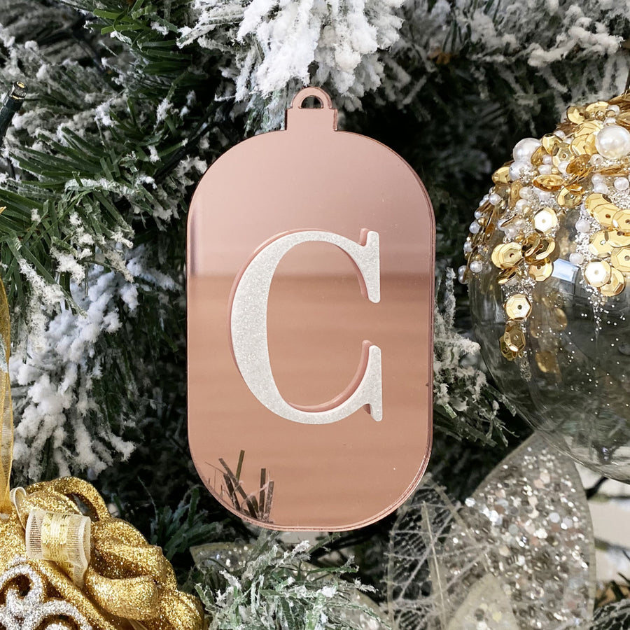 Ornament - Luxe Initials v2 (Oval)